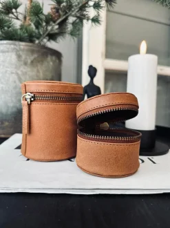 VIAMAJA Tilbehør Til Badeværelse|Smykkeopbevaring<Organiser Leather - Small cognac
