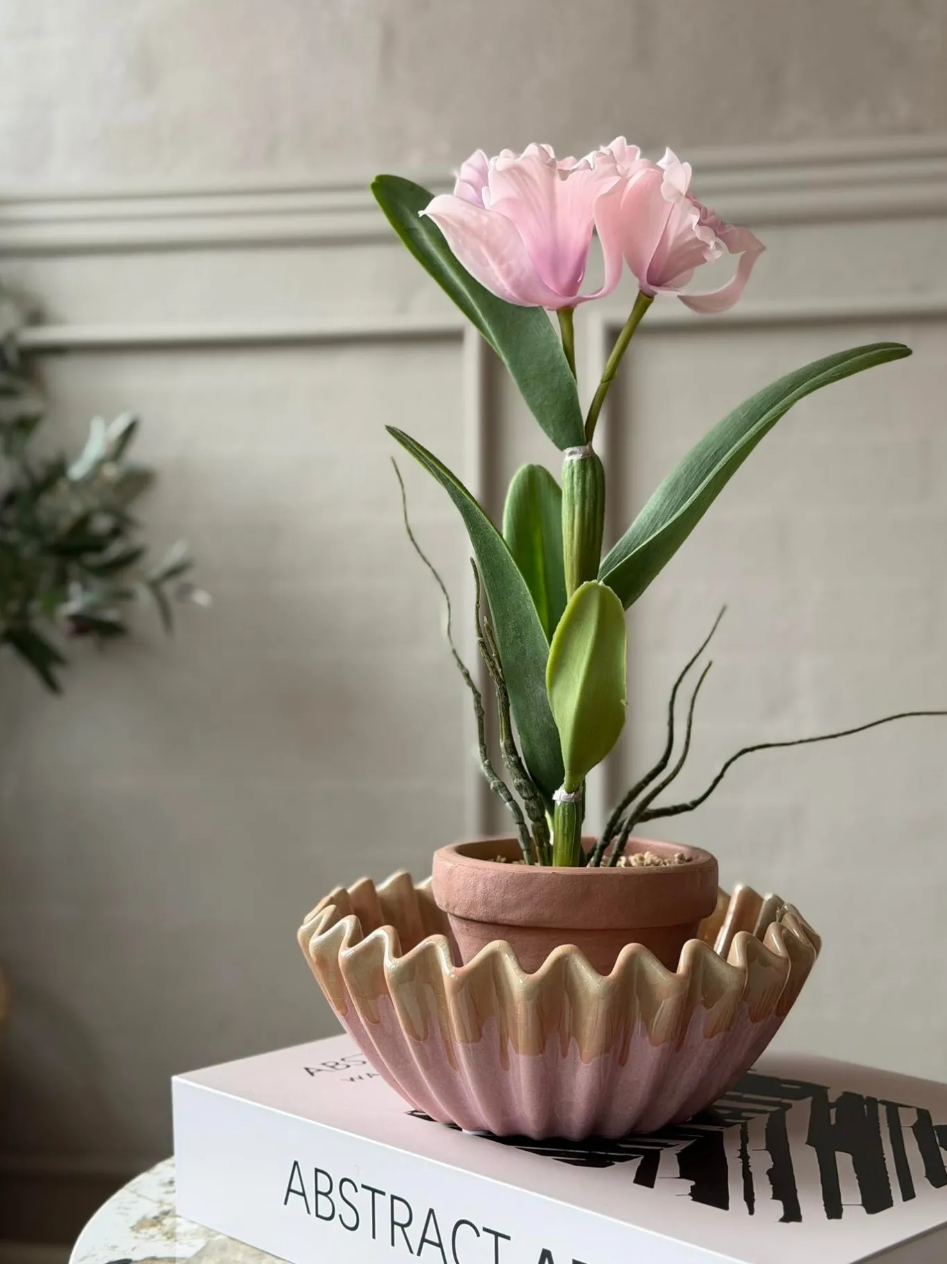 VIAMAJA Blomster|Interiør<Orkidé i Potte Rosa - Flere størrelser