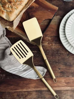 VIAMAJA Bestik Og Køkkenredskaber|Rustfrit Stål<Palet med hul Golden - Rustfrit stål