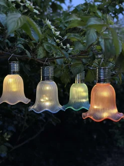VIAMAJA Lys Og Led|Udendørs Led<Pendel flower m. Solceller - Aqua