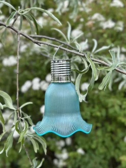 VIAMAJA Lys Og Led|Udendørs Led<Pendel flower m. Solceller - Aqua