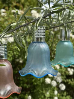 VIAMAJA Lys Og Led|Udendørs Led<Pendel flower m. Solceller - Mørk Blå