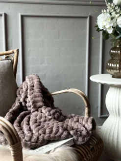 VIAMAJA Tæpper Og Puder<Plaid SUPER SOFT - Taupe
