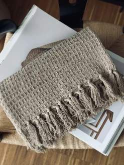 VIAMAJA Tæpper Og Puder<Plaid vaflet bomuld - Beige