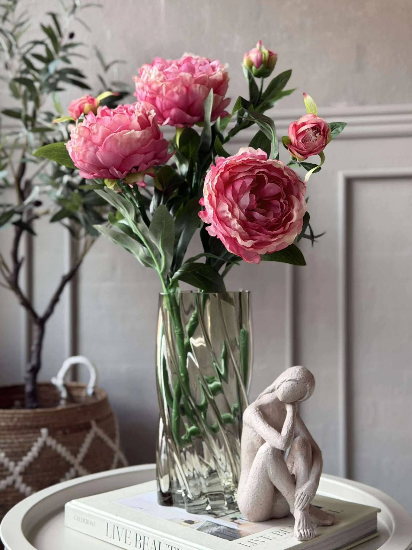VIAMAJA Blomster<Pæon 60 cm - Flere farver