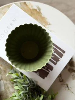 VIAMAJA Urtepotter|Interiør<Potte i beton look - Lille Grøn