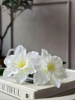 VIAMAJA Blomster|Påske<Påskelilje stilk - Hvid