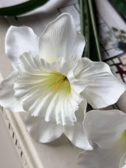 VIAMAJA Blomster|Påske<Påskelilje stilk - Hvid