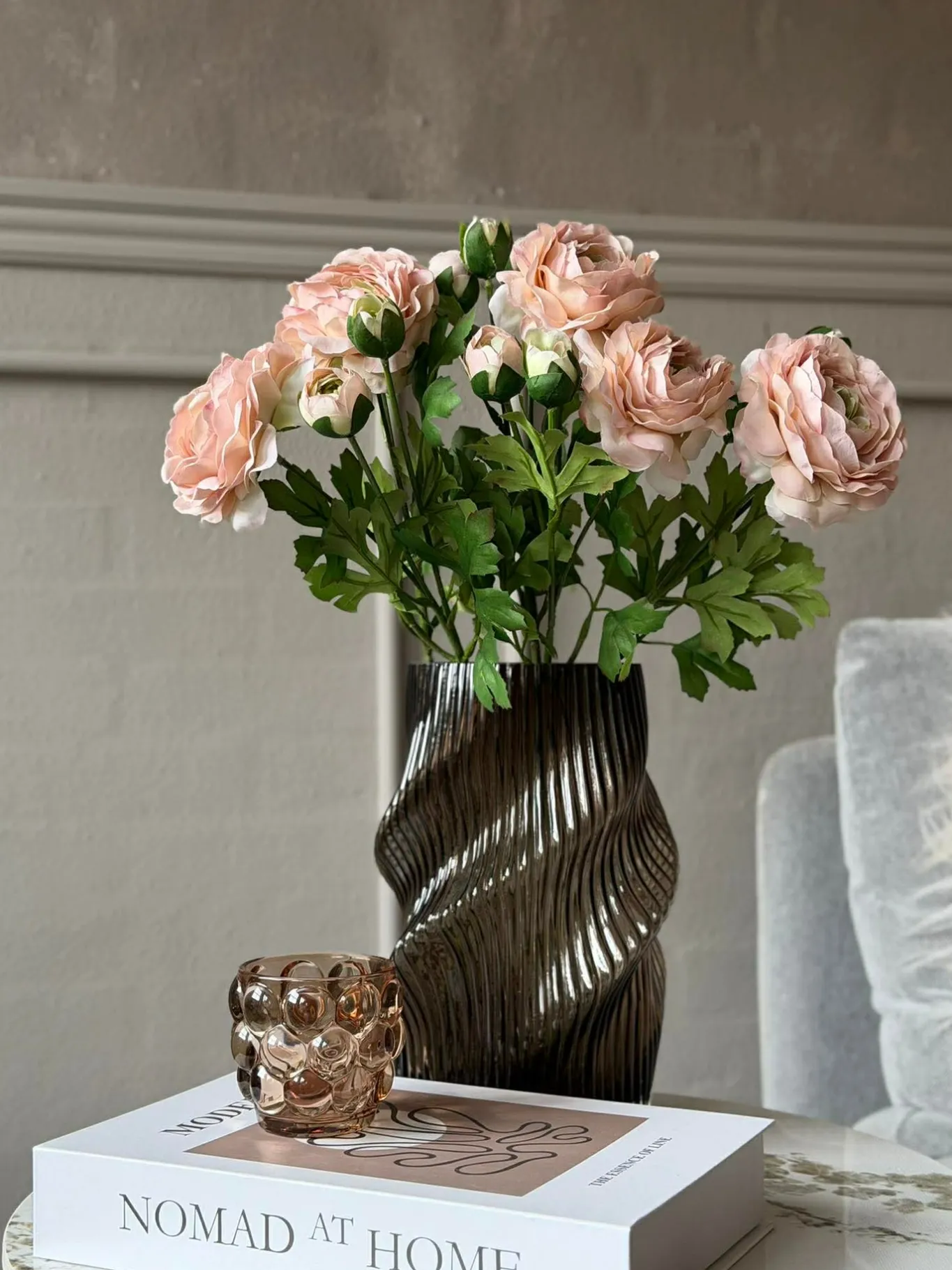 VIAMAJA Blomster<Ranunkel 50cm - Rosa