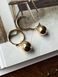 VIAMAJA Hoops<Øreringe AIR hoop forgyldt