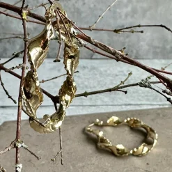 VIAMAJA Hoops<Øreringe Cora hoops - 18k forgyldt