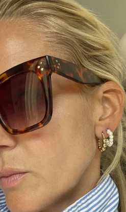 VIAMAJA Hoops|Vandfaste Smykker<Øreringe Gunilla 20 mm - 18k forgyldt