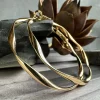 VIAMAJA Hoops<Øreringe Hope snoet Large - 18k forgyldt