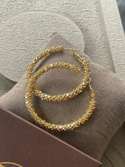 VIAMAJA Hoops<Øreringe INA Hoops Large - 18K forgyldt