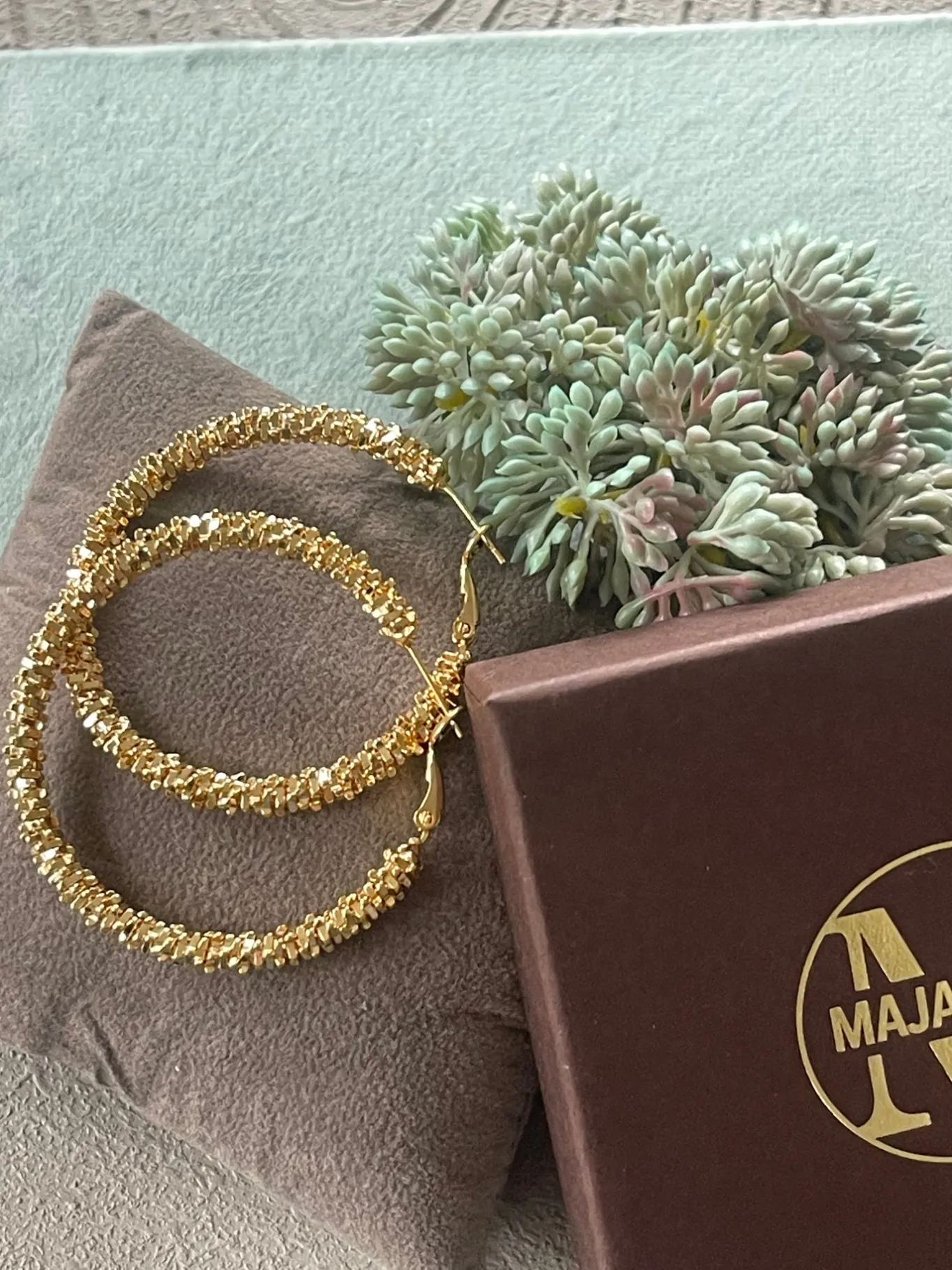 VIAMAJA Hoops<Øreringe INA Hoops Large - 18K forgyldt