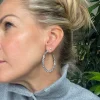 VIAMAJA Hoops<Øreringe INA Hoops Large - sølvbelagt