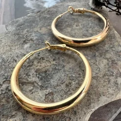 VIAMAJA Hoops<Øreringe Lharni Gold 18K forgyldt