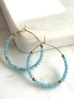 VIAMAJA Hoops<Øreringe Merle – Ice blue