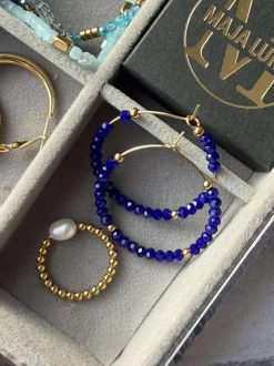 VIAMAJA Hoops<Øreringe Merle – Royal Blue