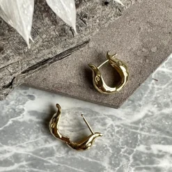 VIAMAJA Premium Smykker<Øreringe Sheila 18K forgyldt sterling sølv
