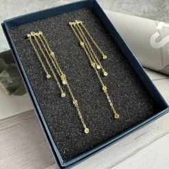 VIAMAJA Restparti<Øreringe Winona forgyldt Sterling Silver