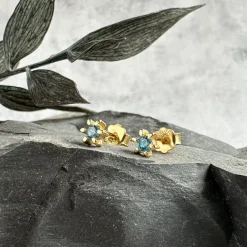 VIAMAJA Ørestikker<Ørestikker GIA – Blue 18K forgyldt