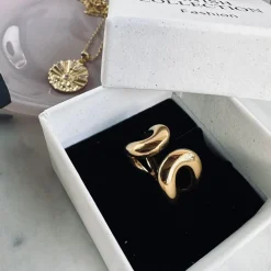 VIAMAJA Ringe|Vandfaste Smykker<Ring Amber – Vandfast