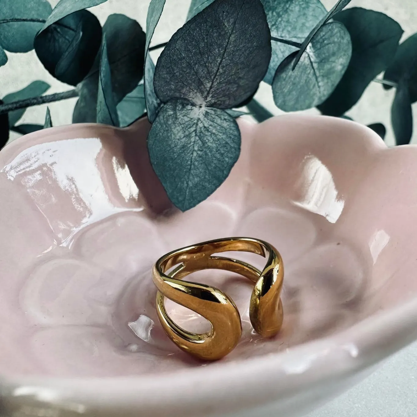 VIAMAJA Ringe|Vandfaste Smykker<Ring Amber – Vandfast