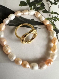 VIAMAJA Ringe|Vandfaste Smykker<Ring Brianna forgyldt