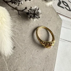 VIAMAJA Ringe|Vandfaste Smykker<Ring Hannah forgyldt - Vandfast