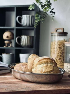 VIAMAJA Fad / Bakker|Rustfrit Stål<Rundt fad med kant - Rustfrit Stål