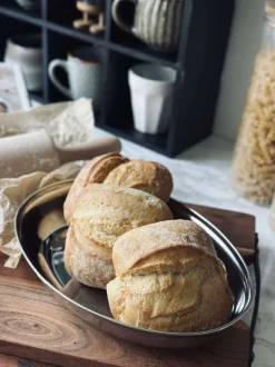 VIAMAJA Fad / Bakker|Rustfrit Stål<Rundt fad med kant - Rustfrit Stål