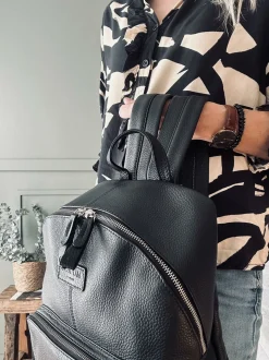 VIAMAJA Rygsæk|Rejse Opbevaring<Rygsæk – Black leather