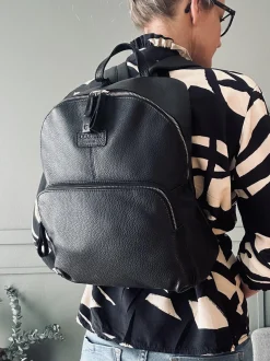 VIAMAJA Rygsæk|Rejse Opbevaring<Rygsæk – Black leather