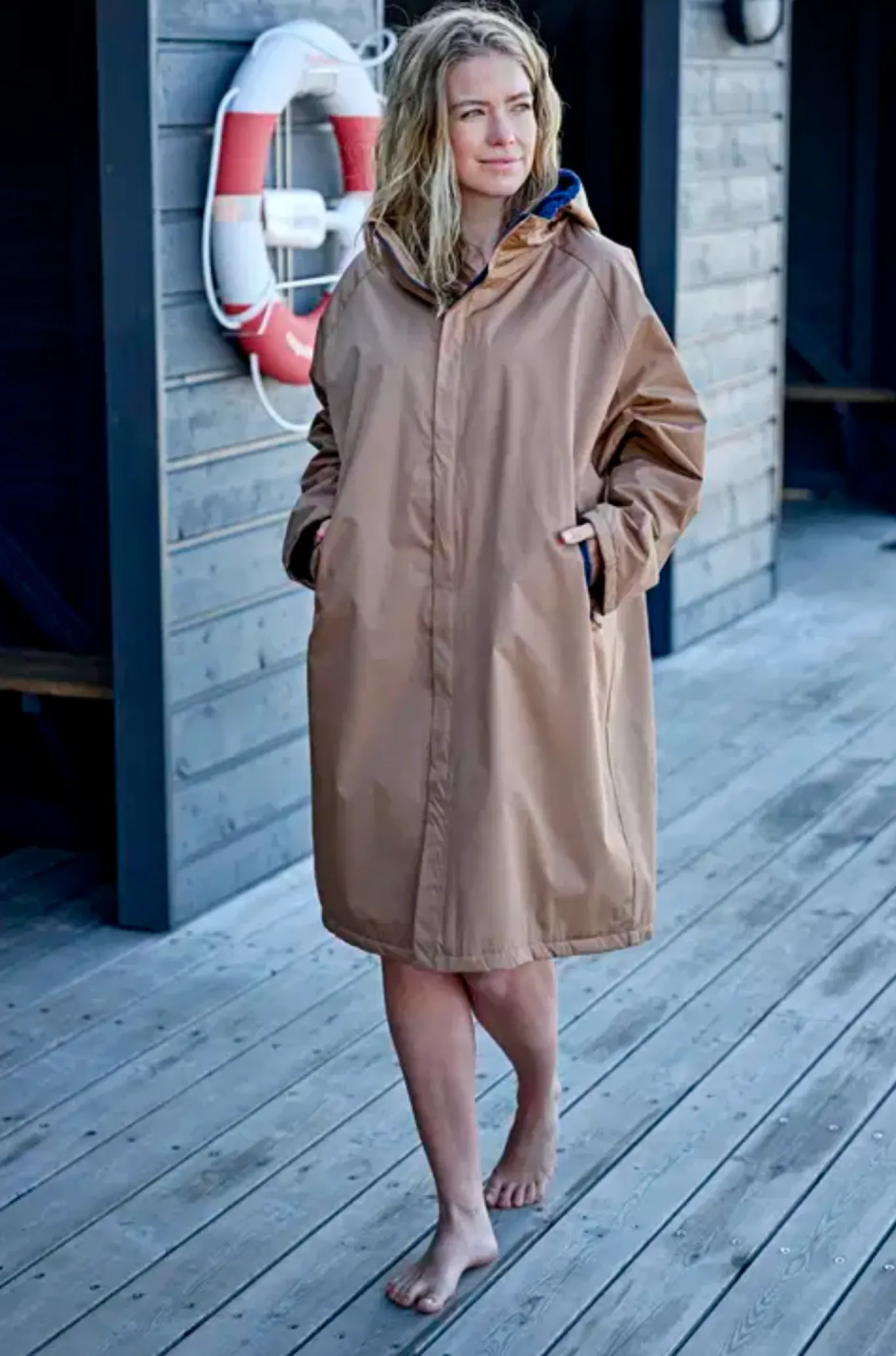 VIAMAJA Jakker<Södahl North Vinterbadekåbe - Warm Taupe