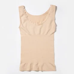 VIAMAJA Toppe|Toppe<Seamless top m. blondekant - Nude