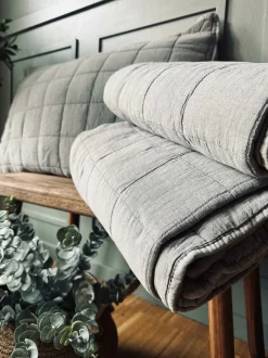 VIAMAJA Tæpper Og Puder|Sengetæppe<Sengetæppe STONE-WASHED Quilt – Nordic grey