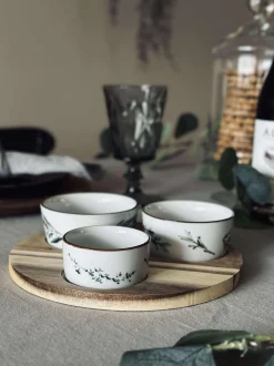 VIAMAJA Fad / Bakker|Porcelæn Og Stentøj<Serveringssæt Rund- 4 dele