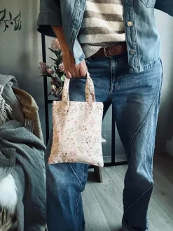 VIAMAJA Kanvas Tasker|Shoppere<Shopper - Autumn flower