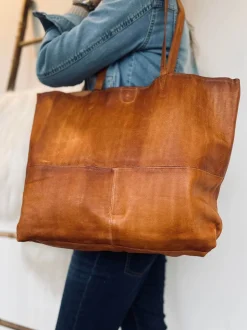 VIAMAJA Skuldertasker|Shoppere<Shopper - JUDITH Cognac