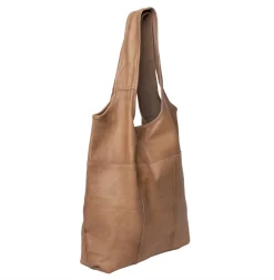 VIAMAJA Læder Tasker|Skuldertasker<Shopper – Taupe