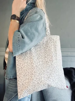 VIAMAJA Kanvas Tasker|Shoppere<Shopper - Tiny flora
