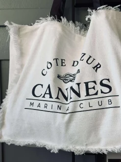 VIAMAJA Kanvas Tasker|Skuldertasker<Shopper Beach - White