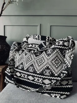 VIAMAJA Skuldertasker|Shoppere<Shopper Black boheme – Perfekt til yoga