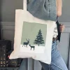 VIAMAJA Kanvas Tasker|Skuldertasker<Shopper Christmas Nature