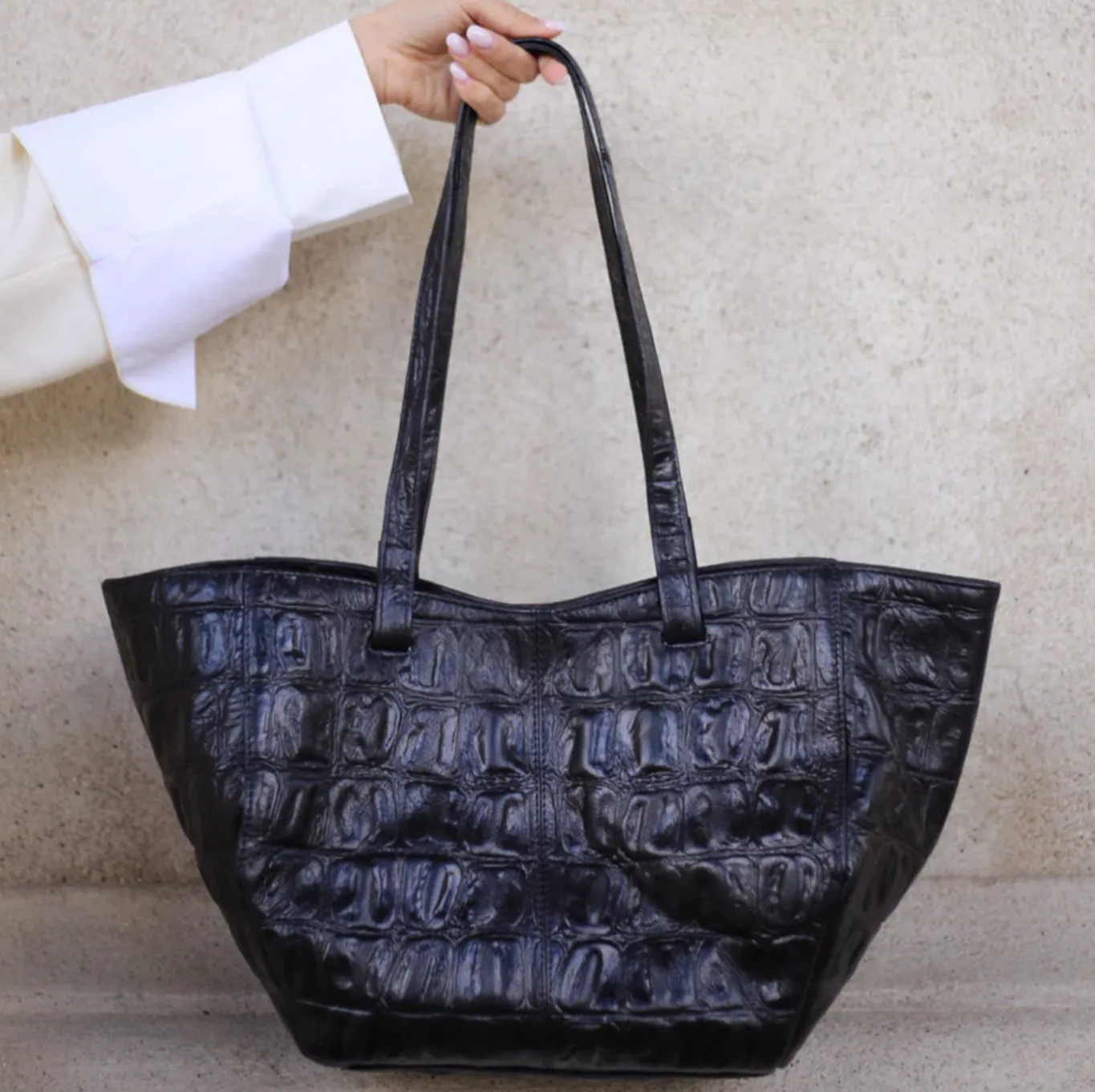VIAMAJA Skuldertasker|Shoppere<Shopper Croco deluxe