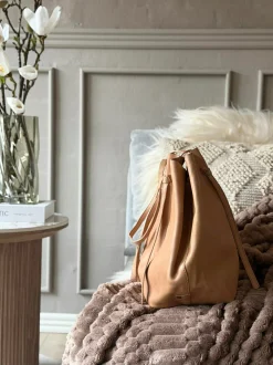 VIAMAJA Shoppere<Shopper i blød skindkvalitet - Sand