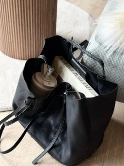 VIAMAJA Shoppere<Shopper i blød skindkvalitet - Sort