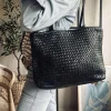 VIAMAJA Skuldertasker|Shoppere<Shopper i flettet skind - Black
