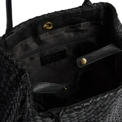 VIAMAJA Skuldertasker|Shoppere<Shopper i flettet skind - Black